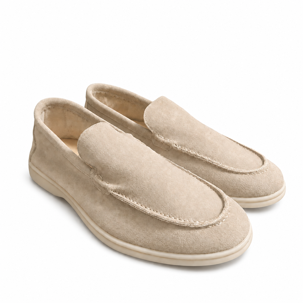 Loro Piana Beige Summer Walk Loafer