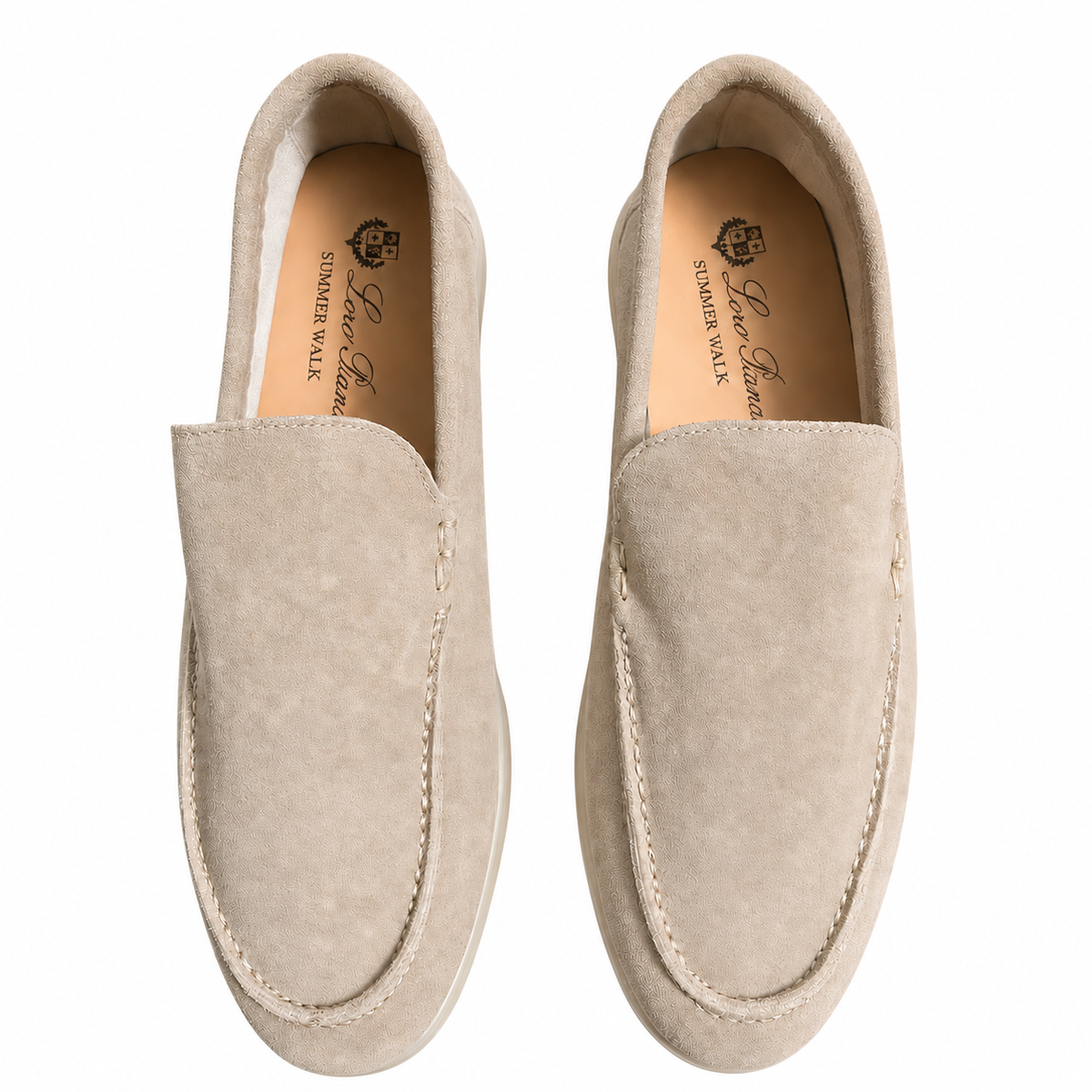 Loro Piana Beige Summer Walk Loafer