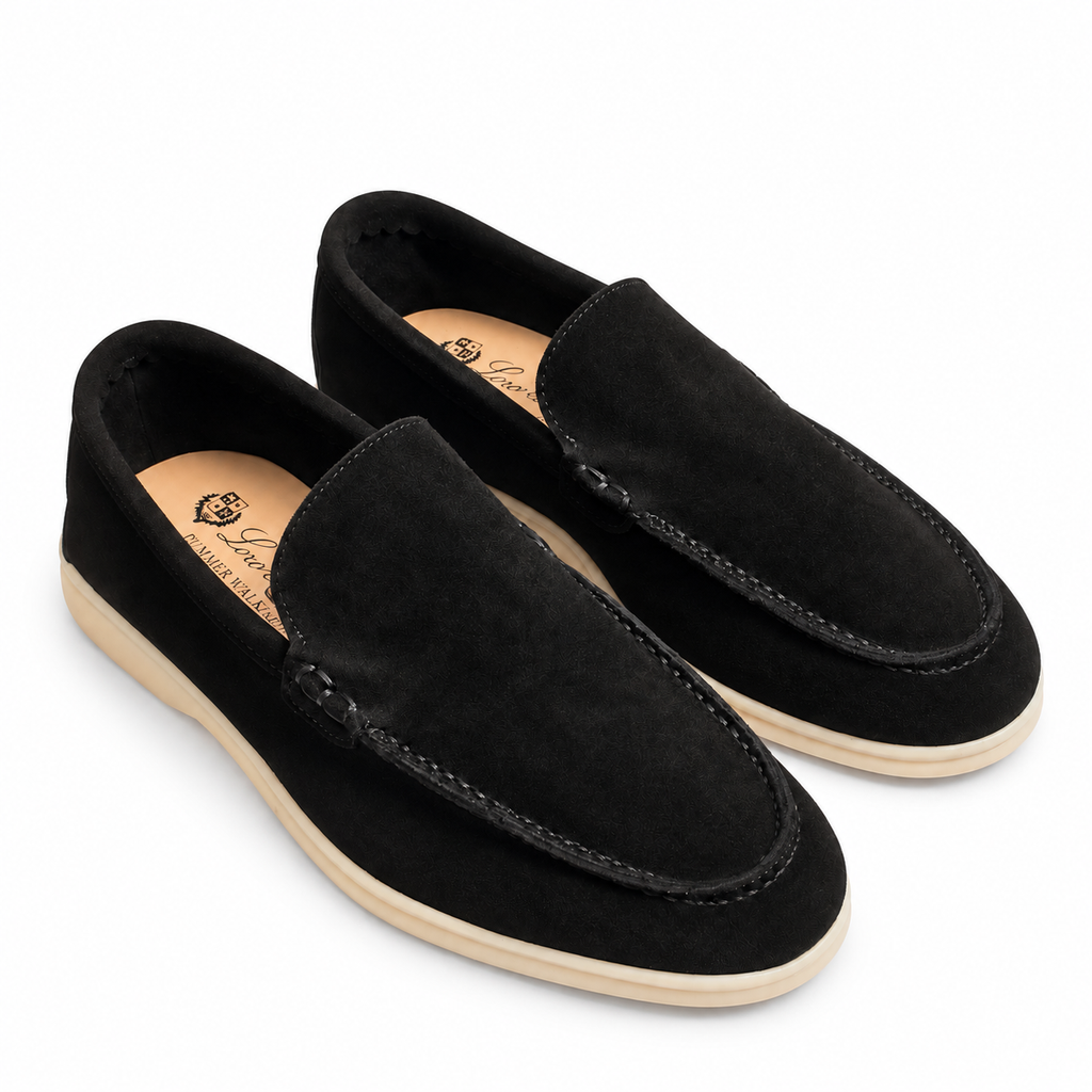 Loro Piana Black Summer Walk Loafer